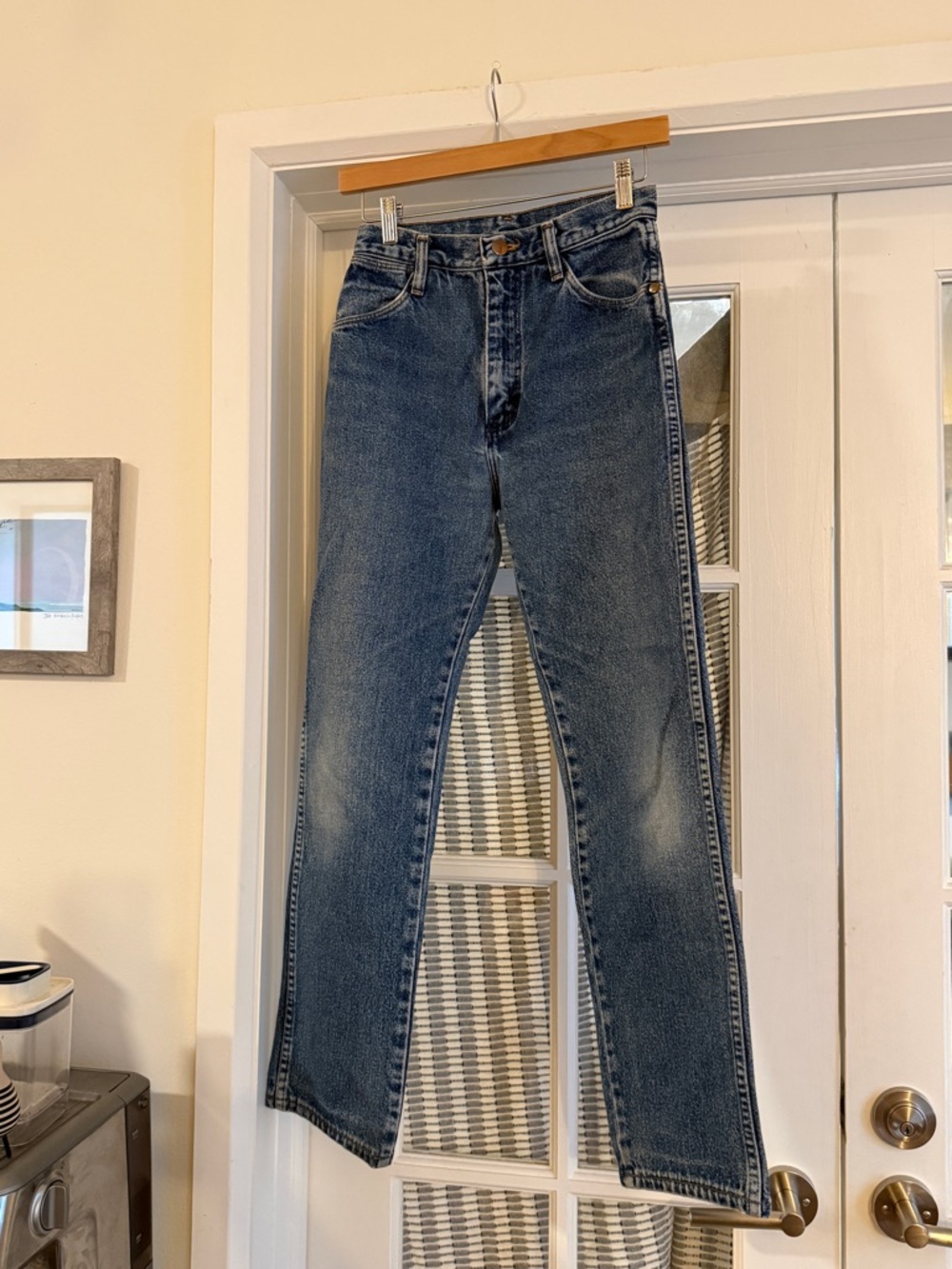 Vintage Wrangler High Rise Women's Blue Denim Jeans - Picture 4 of 7